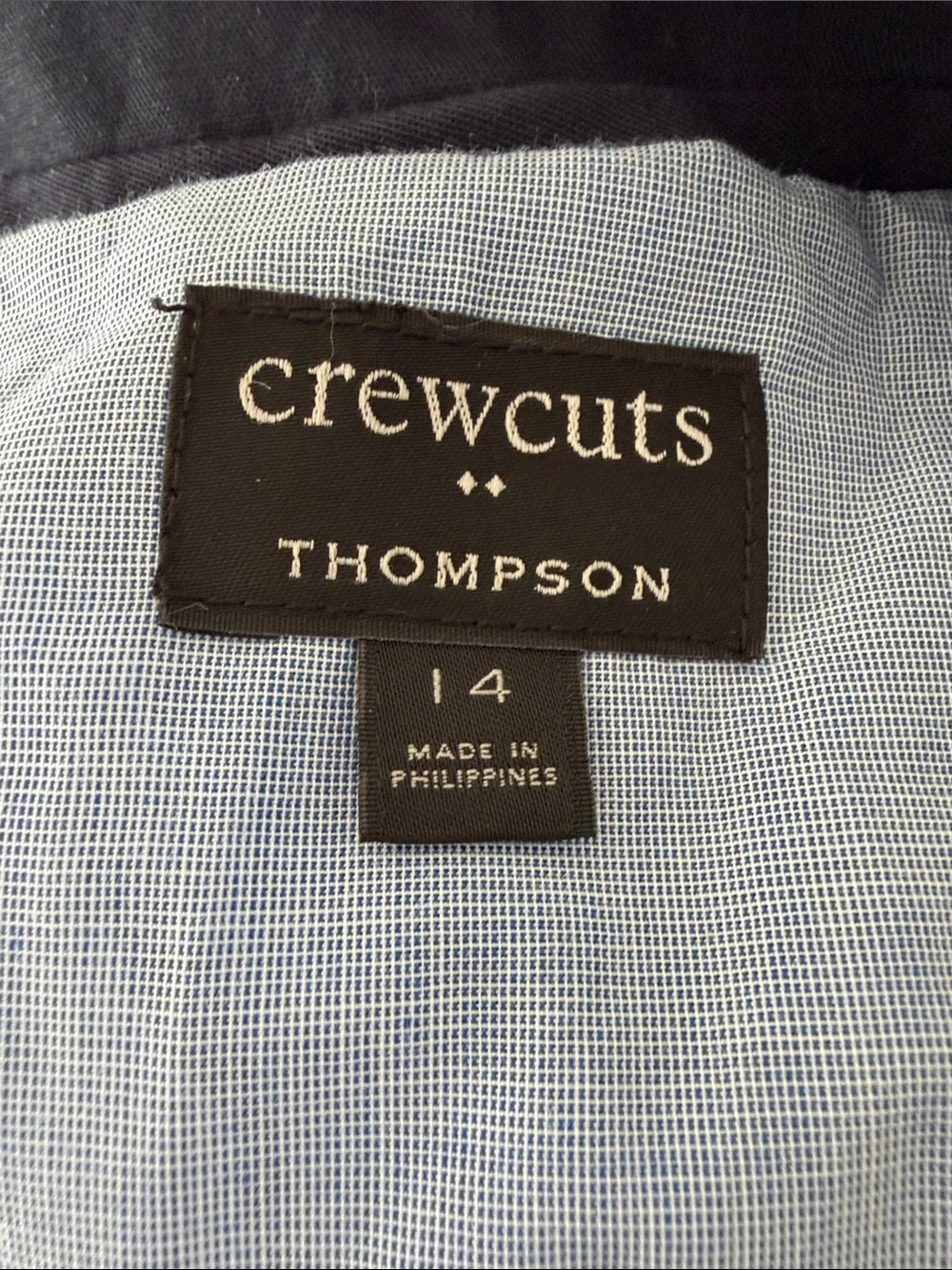 Crewcuts 14 Navy Tailored Single-Breasted Blazer